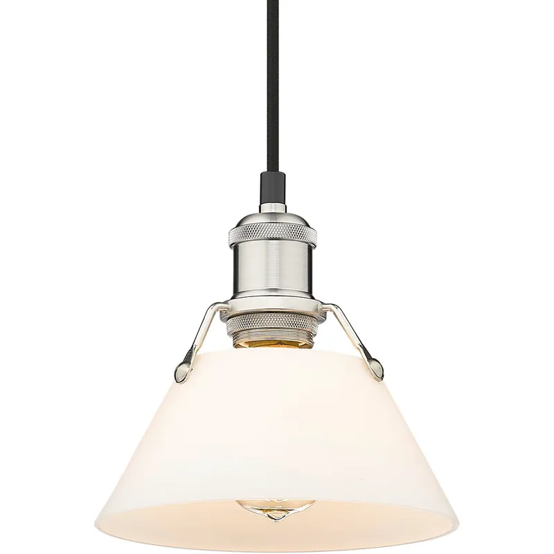 Yep Orwell 1 Light 7.5 inch Pewter Pendant Ceiling Light in Opal Glass