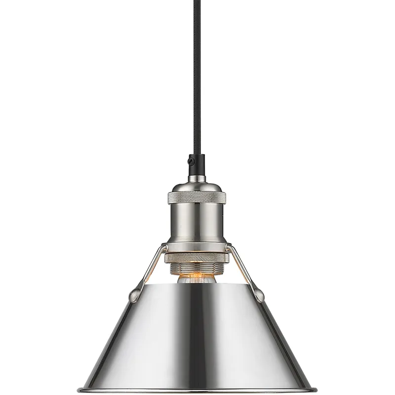 Yep Orwell 1 Light 7.5 inch Pewter Pendant Ceiling Light in Chrome, Small