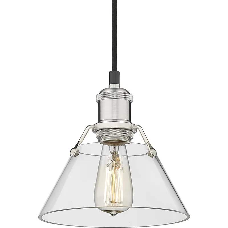 Yep Orwell 1 Light 7.5 inch Pewter Pendant Ceiling Light in Clear Glass