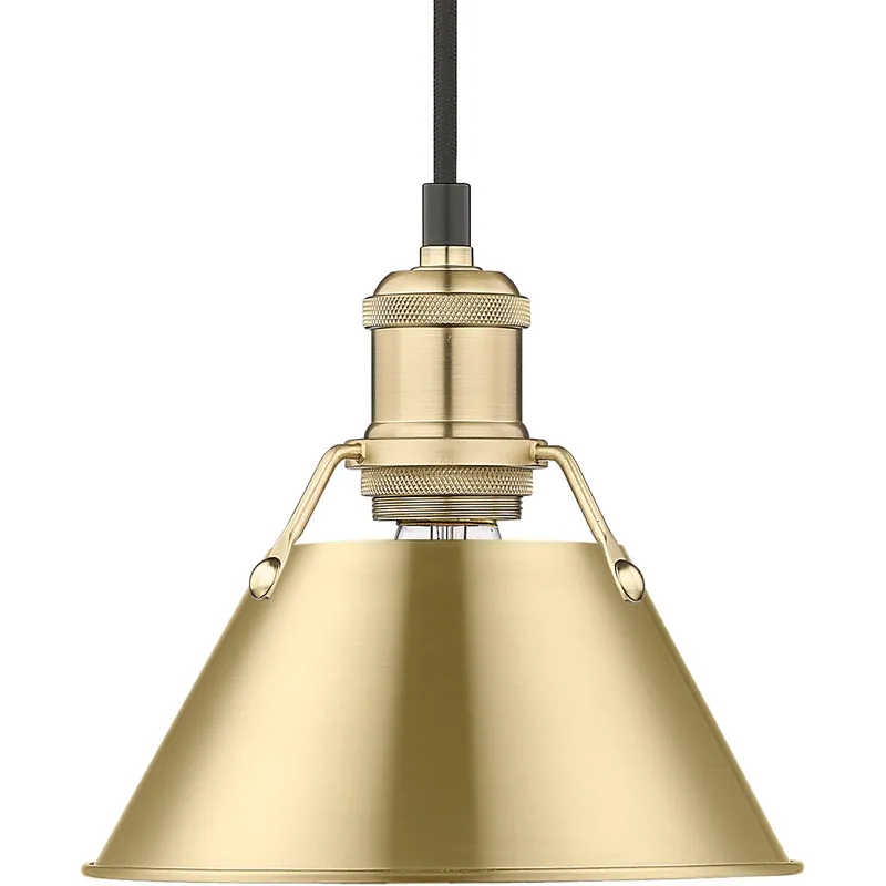 Yep Orwell 1 Light 7.5 inch Brushed Champagne Brass Pendant Ceiling Light