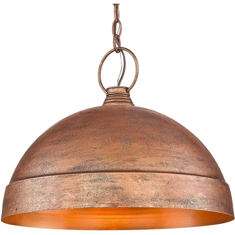 Lincoln 1 Light 16.75 inch Vintage Copper Pendant Ceiling Light