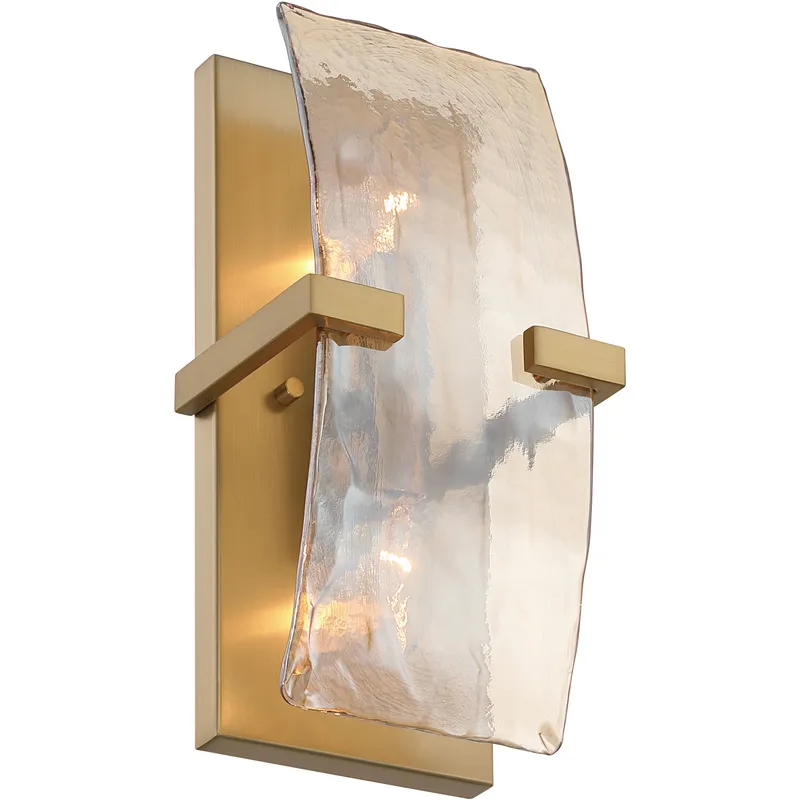 Aenon 2 Light 6.25 inch Brushed Champagne Brass Wall Sconce Wall Light