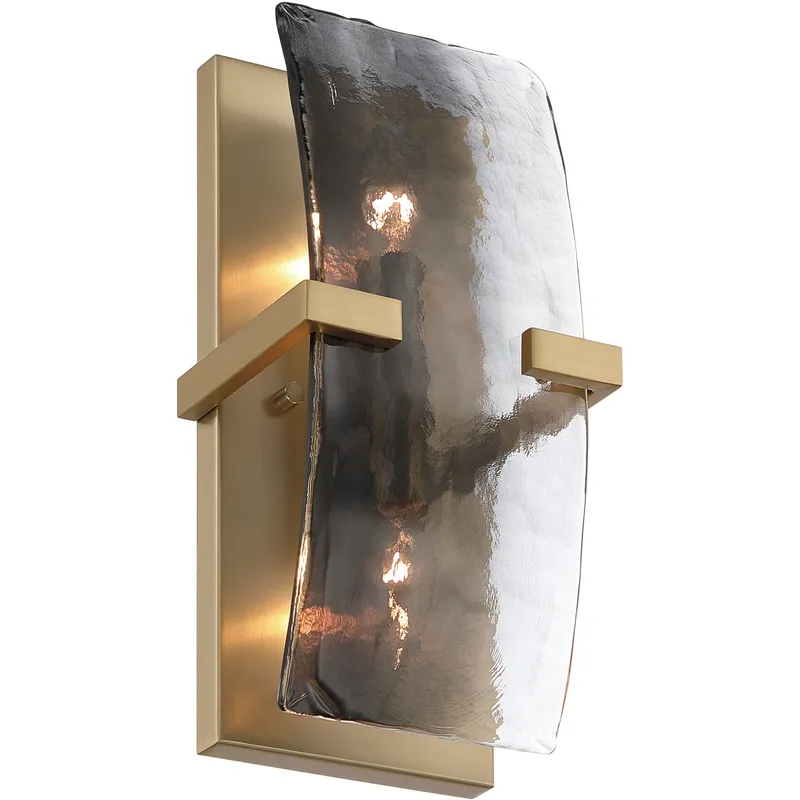 Aenon 2 Light 6.25 inch Brushed Champagne Brass Wall Sconce Wall Light