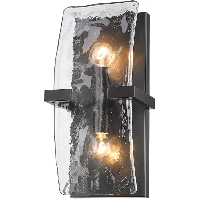 Aenon 2 Light 6.25 inch Matte Black Wall Sconce Wall Light