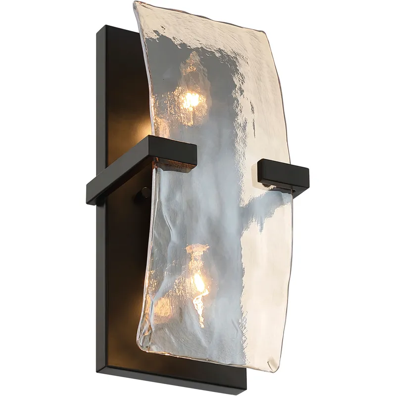 Aenon 2 Light 6.25 inch Matte Black Wall Sconce Wall Light