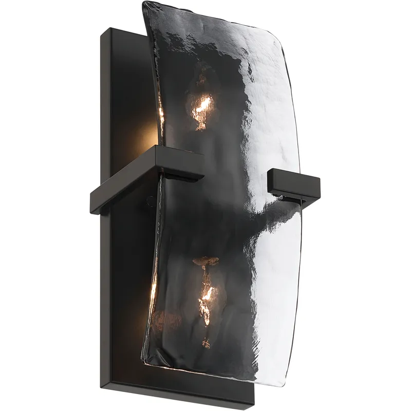 Aenon 2 Light 6.25 inch Matte Black Wall Sconce Wall Light