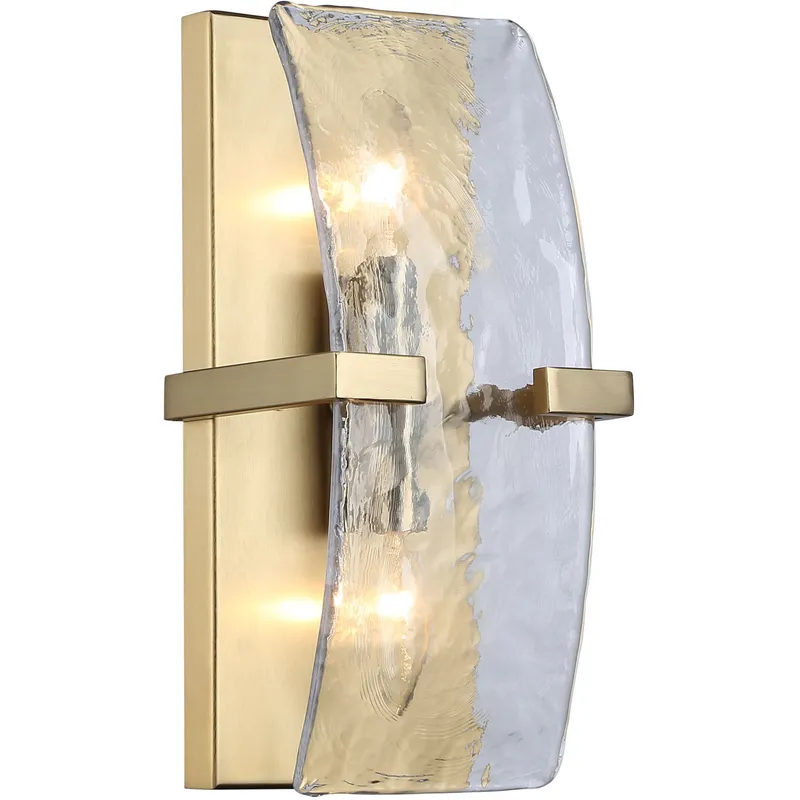 Aenon 2 Light 6.25 inch Brushed Champagne Brass Wall Sconce Wall Light