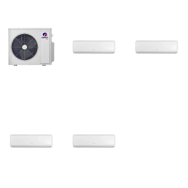 GREE 48000 BTU R-32 21 SEER2 4-Zone Livo Wall-Mounted Mini Split System