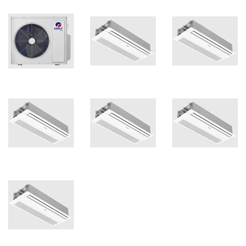 GREE 24000 BTU R-32 21 SEER2 3-Zone Ductless Mini Split Heat Pump System - 9K+9K+9K