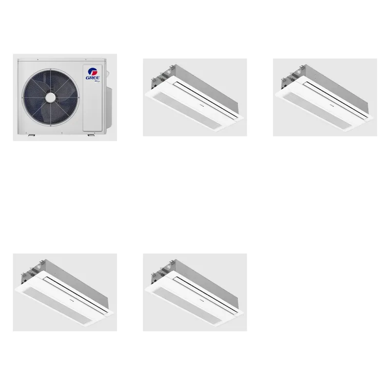 GREE 18000 BTU R-32 21 SEER2 2-Zone Ductless Mini Split Heat Pump System - 9K+9K