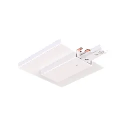 Green Creative End Feed With Cover for Atom and Orbit Series Track Lighting - White