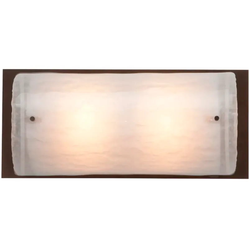Textured Glass 2 Light 13.5 inch Burnished Bronze Vanity Light Wall Light