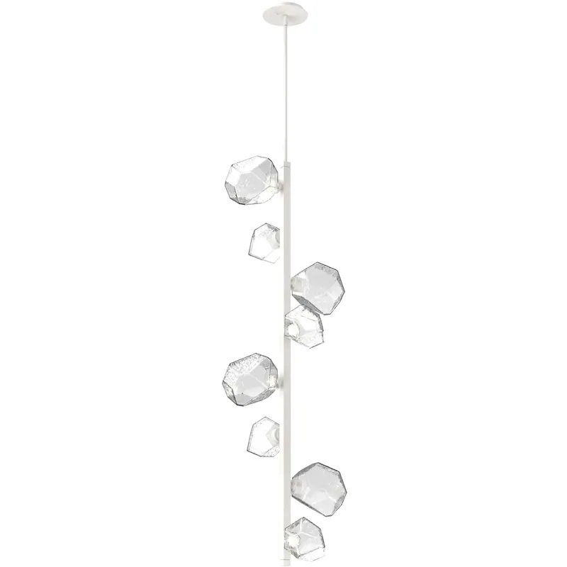 Gem LED 16.4 inch Salt White Chandelier Ceiling Light, Twisted Vine