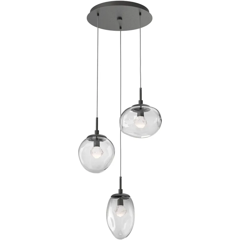 Cosmos LED LED 22.3 inch Graphite Chandelier Ceiling Light, Round Multi-Port