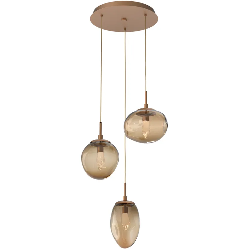 Cosmos LED LED 22.3 inch Novel Brass Chandelier Ceiling Light, Round Multi-Port