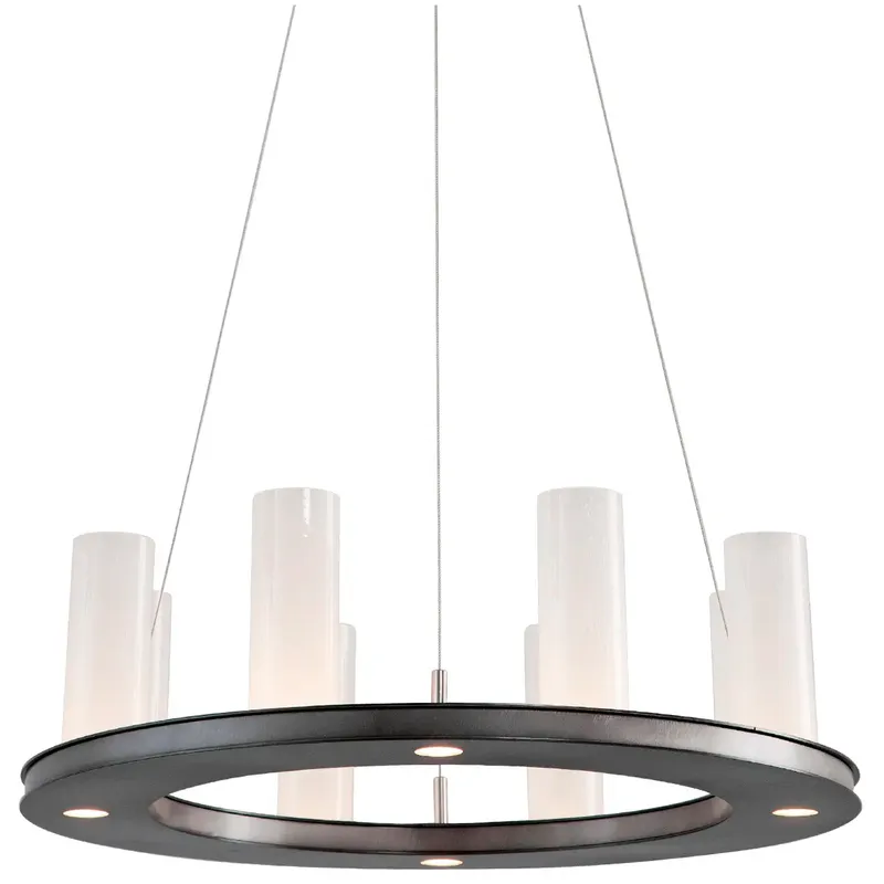 Carlyle Corona LED 23 inch Novel Brass Ring Chandelier Ceiling Light