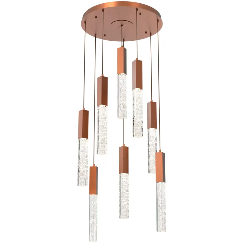Axis LED 24 inch Burnished Bronze Multi-Pendant Ceiling Light