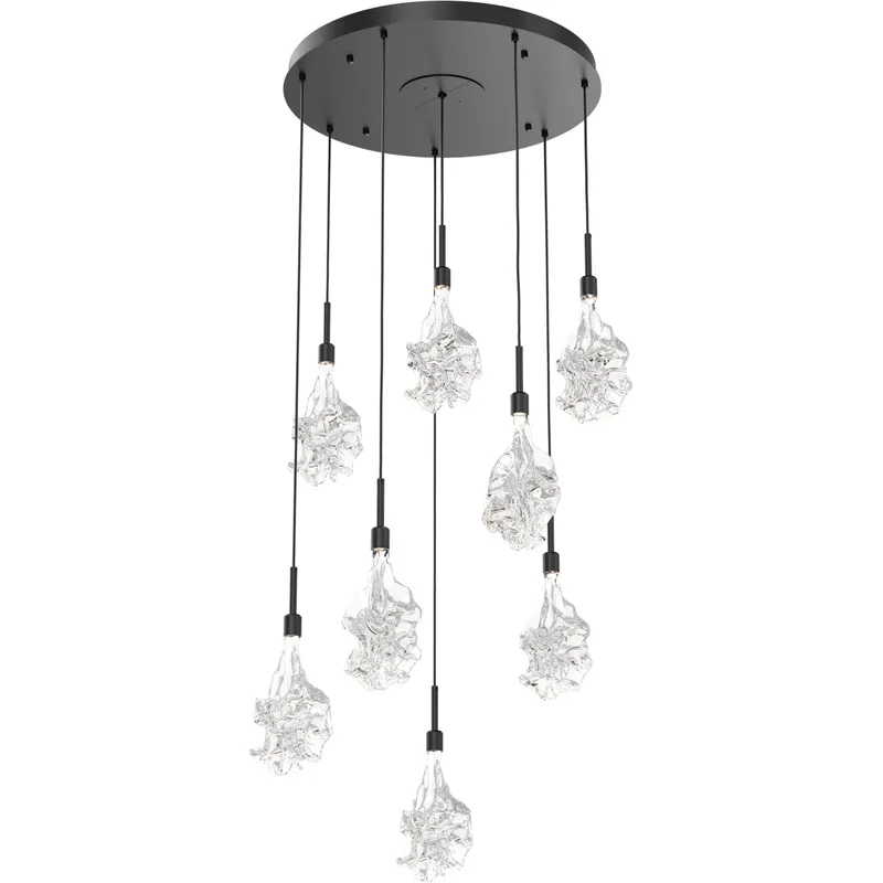 Blossom LED 27 inch Matte Black Chandelier Ceiling Light in 2700K LED, Multi-Port