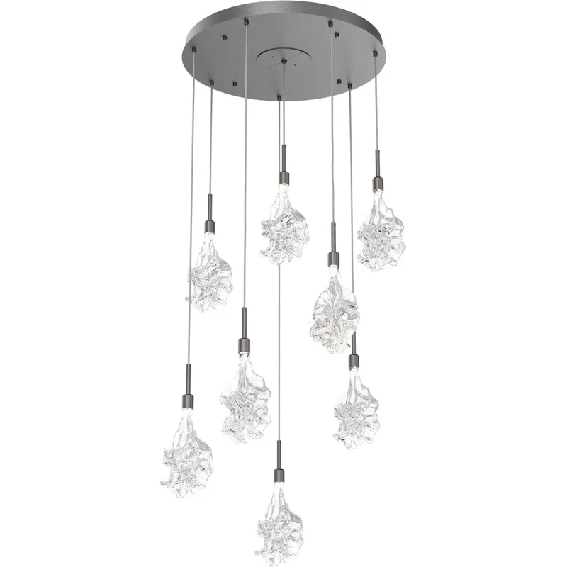 Blossom LED 27 inch Graphite Chandelier Ceiling Light in 2700K LED, Multi-Port