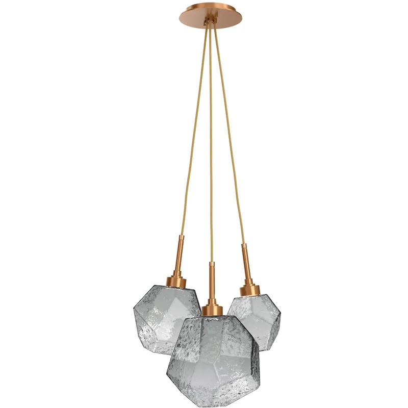 Gem LED 15.6 inch Salt White Cluster Pendant Ceiling Light