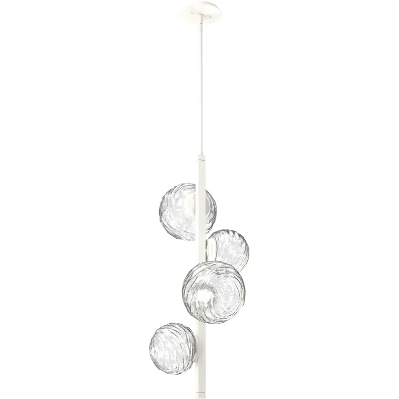 Gaia LED 16.6 inch Salt White Chandelier Ceiling Light, Twisted Vine