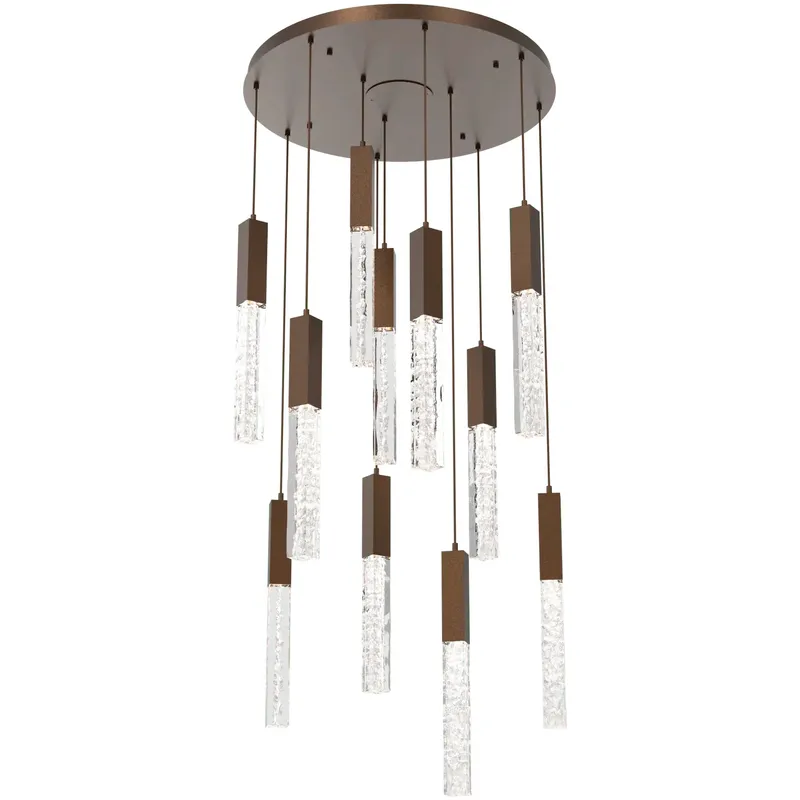 Axis LED 30 inch Flat Bronze Multi-Pendant Ceiling Light