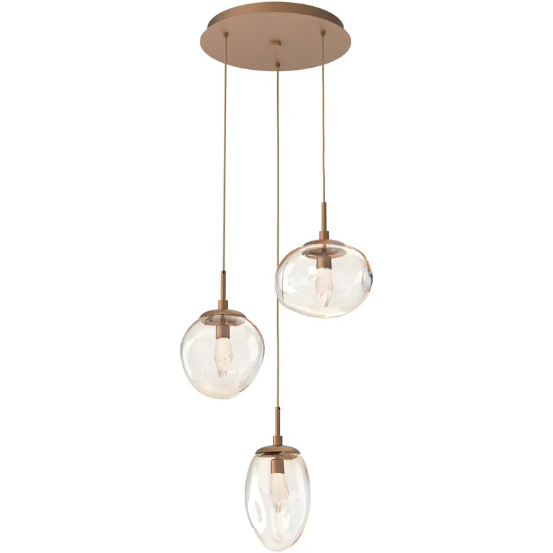 Cosmos LED LED 22.3 inch Novel Brass Chandelier Ceiling Light, Round Multi-Port