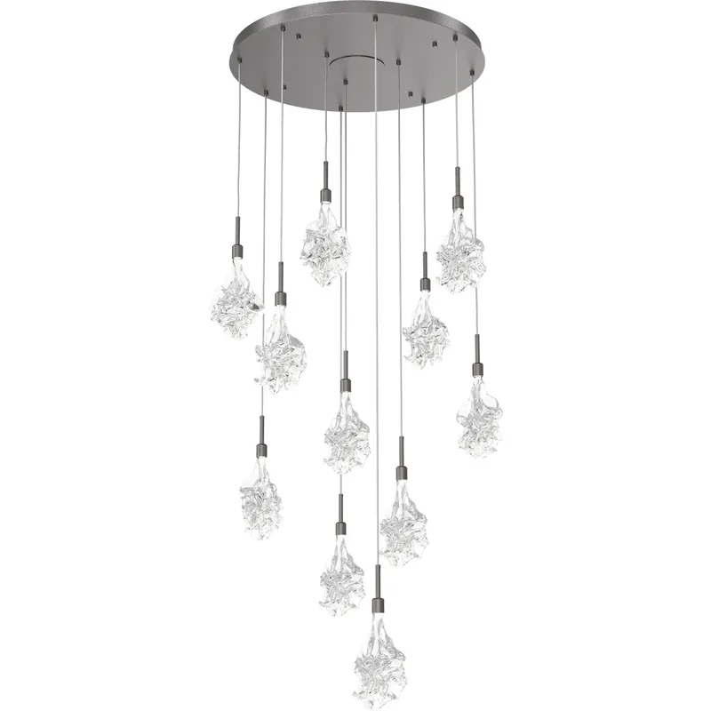 Blossom LED 33.1 inch Graphite Chandelier Ceiling Light, Multi-Port