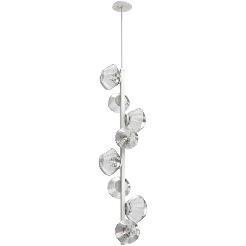 Mesa LED 13.3 inch Salt White Chandelier Ceiling Light, Twisted Vine