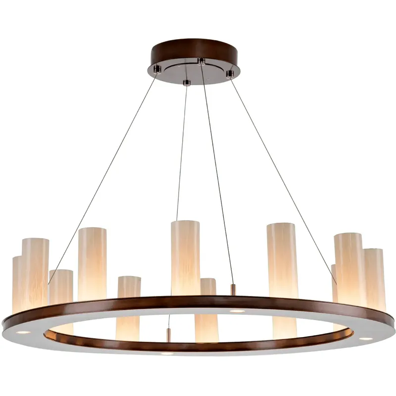Carlyle Corona LED 34 inch Classic Silver Ring Chandelier Ceiling Light