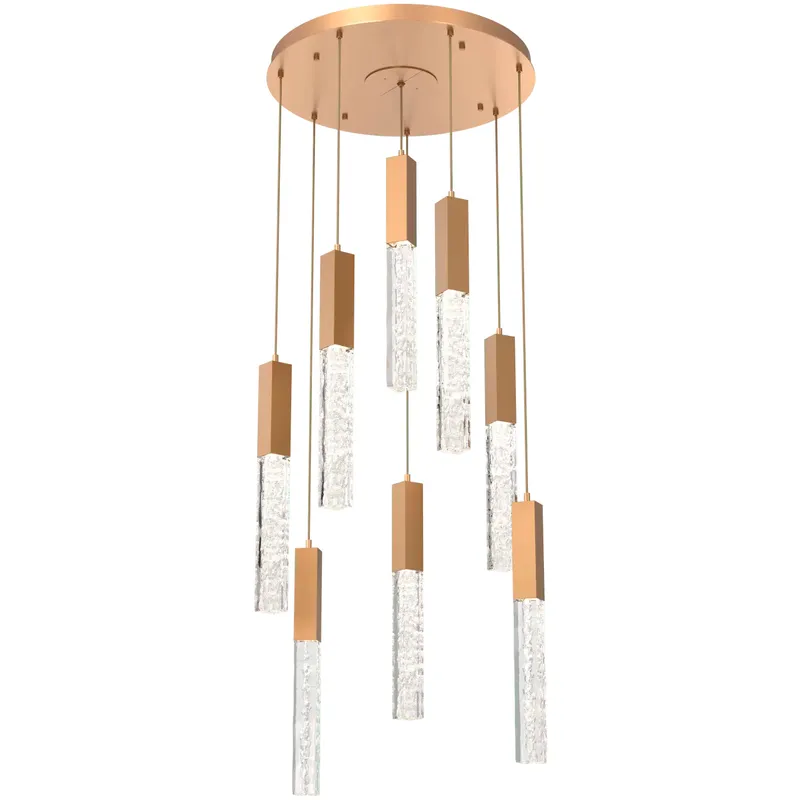 Axis LED 24 inch Novel Brass Multi-Pendant Ceiling Light