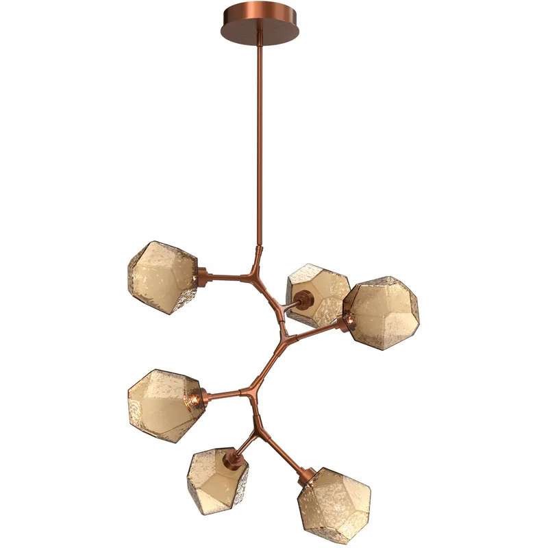 Gem LED 30 inch Burnished Bronze Chandelier Ceiling Light in 2700K LED, Modern Vine