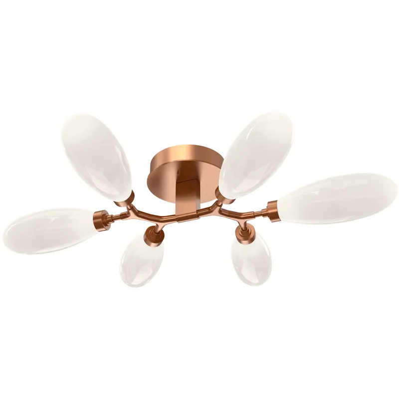 Fiori LED 35.9 inch Novel Brass Flush Mount Ceiling Light