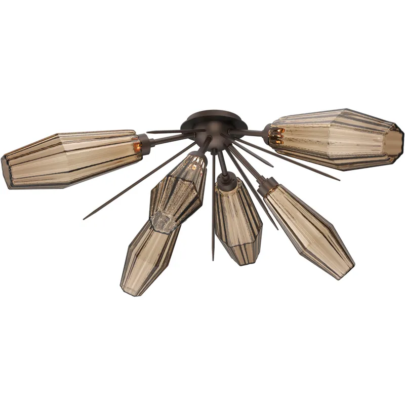 Aalto LED 40.3 inch Flat Bronze Flush Mount Ceiling Light in 2700K LED