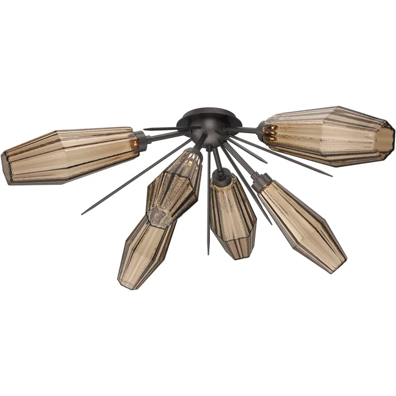 Aalto LED 40.3 inch Graphite Flush Mount Ceiling Light in 3000K LED, Bronze