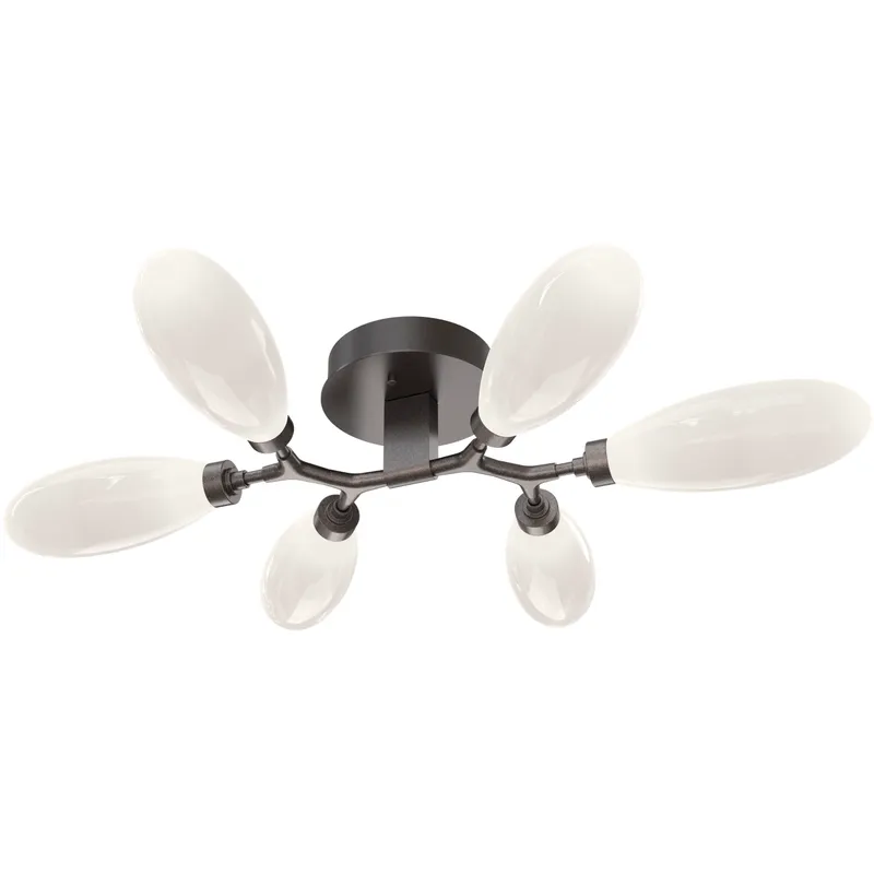 Fiori LED 35.9 inch Graphite Flush Mount Ceiling Light
