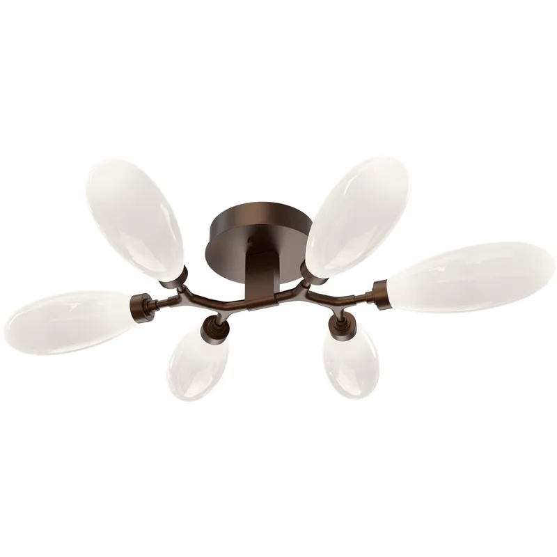 Fiori LED 35.9 inch Flat Bronze Flush Mount Ceiling Light