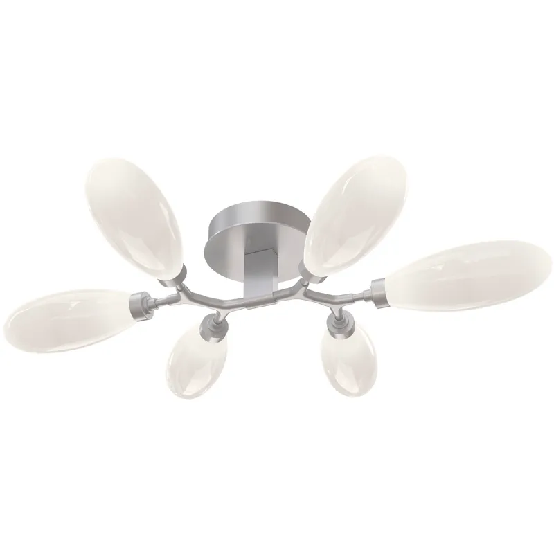 Fiori LED 35.9 inch Classic Silver Flush Mount Ceiling Light