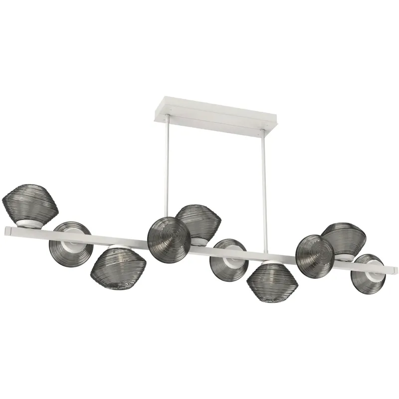 Mesa LED 58 inch Salt White Chandelier Ceiling Light, Twisted Branch