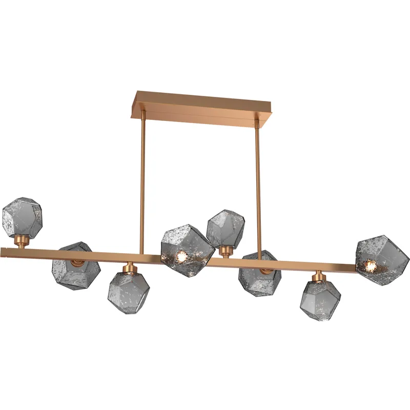 Gem LED 50.5 inch Salt White Chandelier Ceiling Light, Twisted Branch
