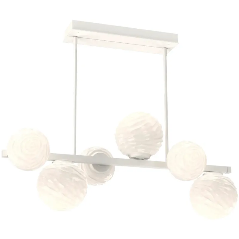 Gaia LED 38.6 inch Salt White Chandelier Ceiling Light, Twisted Branch