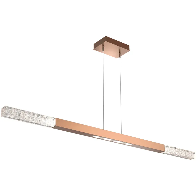 Axis LED 62.1 inch Novel Brass Linear Chandelier Ceiling Light, Moda