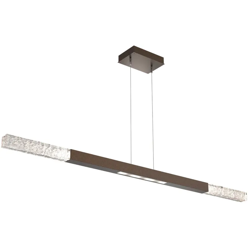 Axis LED 62.1 inch Flat Bronze Linear Chandelier Ceiling Light, Moda