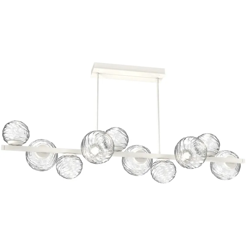 Gaia LED 58.7 inch Salt White Chandelier Ceiling Light, Twisted Branch