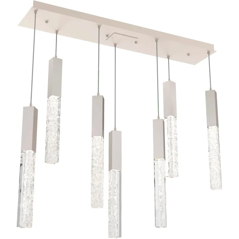Axis LED 42.4 inch Metallic Beige Silver Multi-Pendant Ceiling Light