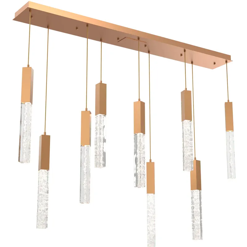 Axis LED 62.5 inch Novel Brass Multi-Pendant Ceiling Light