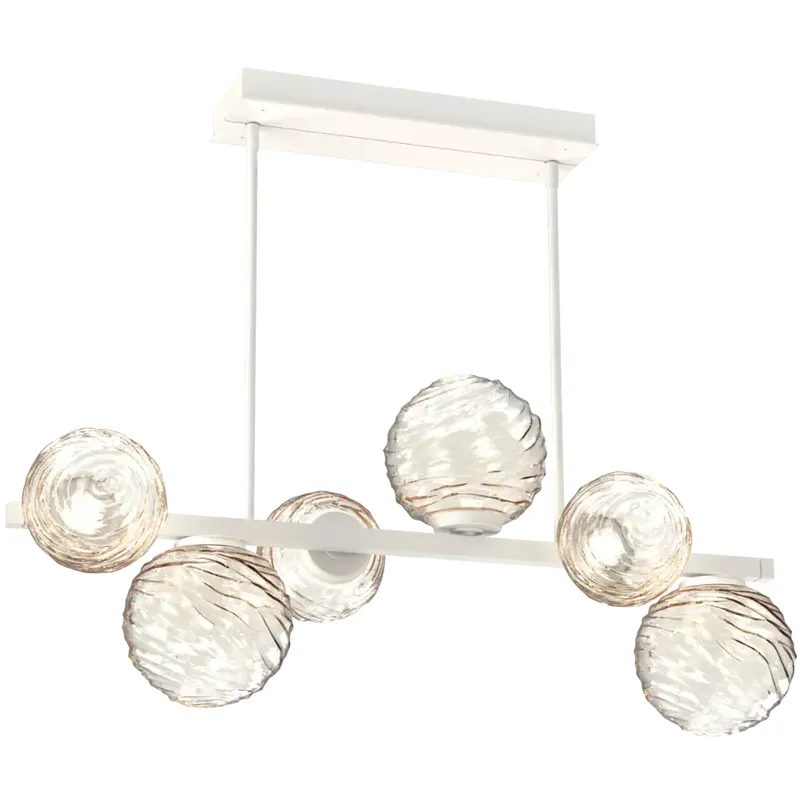 Gaia LED 38.6 inch Salt White Chandelier Ceiling Light, Twisted Branch