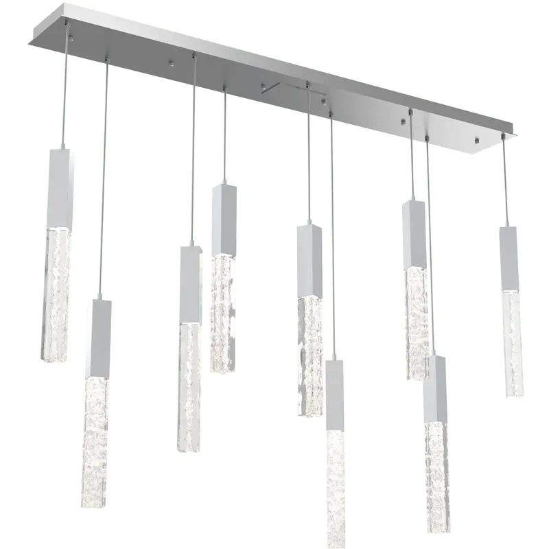 Axis LED 62.5 inch Classic Silver Multi-Pendant Ceiling Light