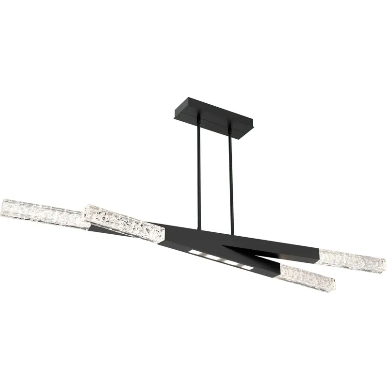 Axis LED 63.7 inch Matte Black Linear Chandelier Ceiling Light