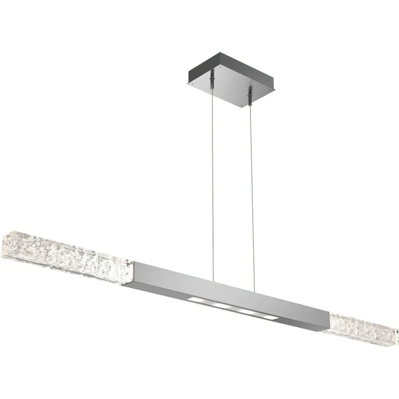 Axis LED 48.1 inch Classic Silver Linear Chandelier Ceiling Light, Moda